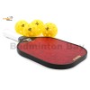 Apacs Pickleball Paddle Set 002 Red with Indoor Outdoor Balls and Cover